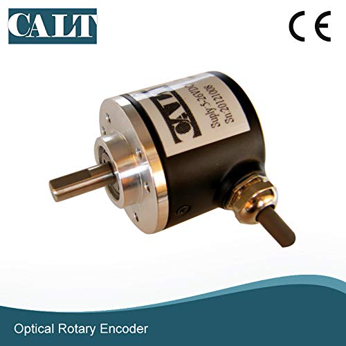  [AUSTRALIA] - 38mm Outer Diameter 6mm Solid Shaft Rotary Encoder 1000PPR 5V Line Driver TTL Line driver with 5V