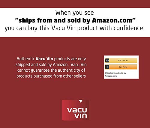  [AUSTRALIA] - Vacu Vin Wine Saver Pump with 2 x Vacuum Bottle Stoppers - Black (Black with 2 wine stoppers)