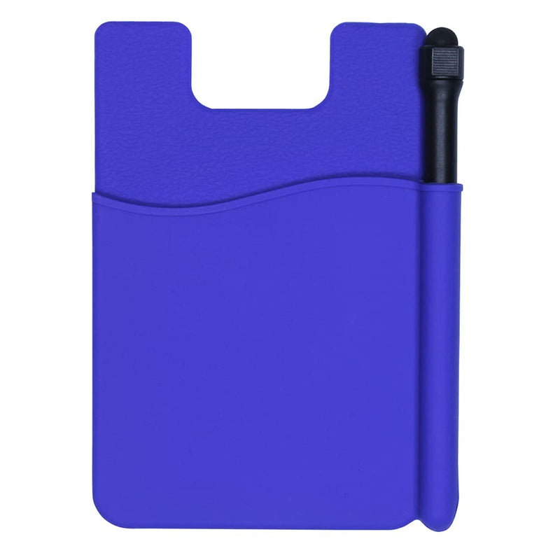Silicone Phone Wallet with Stylus Pen, Phone Card Holder - Set of 4 (Assorted) - LeoForward Australia