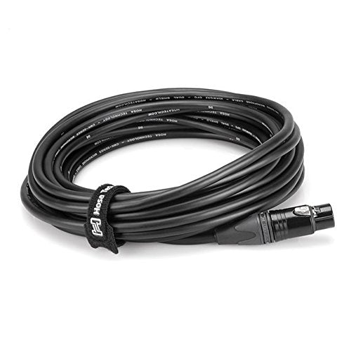  [AUSTRALIA] - Hosa WTI-508 Black Hook and Loop Cable Organizer, 50 Pieces