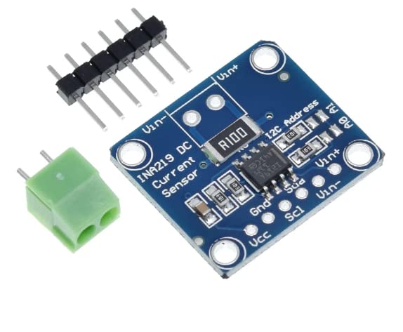  [AUSTRALIA] - BerryBase 5 x INA219 DC current sensor with I2C interface, current sensor module for high-precision current measurement, energy monitoring, bidirectional direct current, INA219 breakout board for Arduino Raspberry Pi