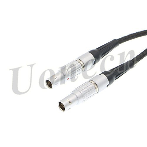  [AUSTRALIA] - Uonecn Power Cable for Teradek Bond for ARRI Alexa Camera 2 pin Male to Male Flexible Soft Cord 60cm