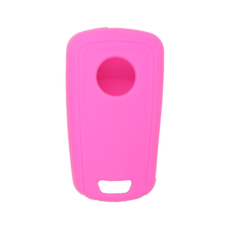  [AUSTRALIA] - SEGADEN Silicone Cover Protector Case Skin Jacket fit for BUICK CHEVROLET 4 Button Flip Remote Key Fob CV9601 Pink
