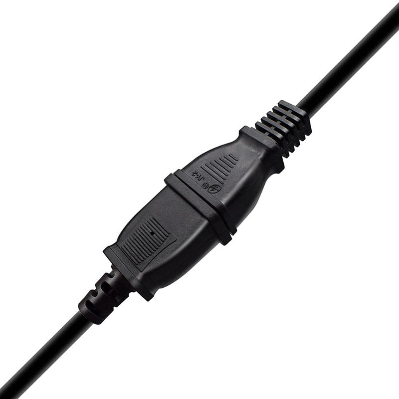 Tekit(1.6ft/0.5m) USA Outlet Saver Power Extension Cord Cable 125V 15A 2-Prong 2 Outlets for NEMA 5-15P to NEMA 5-15R,Nice Short Little Extension - LeoForward Australia