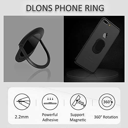  [AUSTRALIA] - 1PACK Cell Phone Ring Holder，Finger Ring Stand Universal 360 Degree Rotation Super-Thin Ring Grip Phone Case Ring for Magnetic Car Mount, All Smartphones and Tablets. 1Pack 360 Degree Rotation