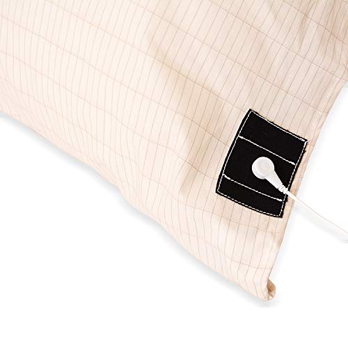  [AUSTRALIA] - Grounding Pillowcase with Grounding Cord - Materials Organic Cotton and Silver Fiber EMF Protection Natural Wellness