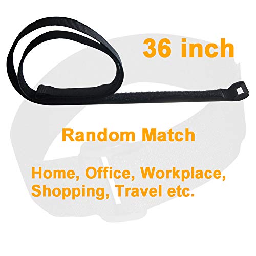  [AUSTRALIA] - Hanete 12 Pack 36 inch Reusable Fastening Cable Straps, Hook and Loop Cable Tie Wraps Cinch Cable Tie Down Straps