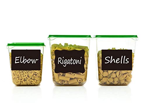 Chalkboard Labels Extra Large Waterproof Adhesive Rectangles Chalkboard Stickers Erasable&Reusable Black Board Sticker for Boxes Jars Containers-7.5'' X 5.5'' Pack of 18 Shape B - LeoForward Australia