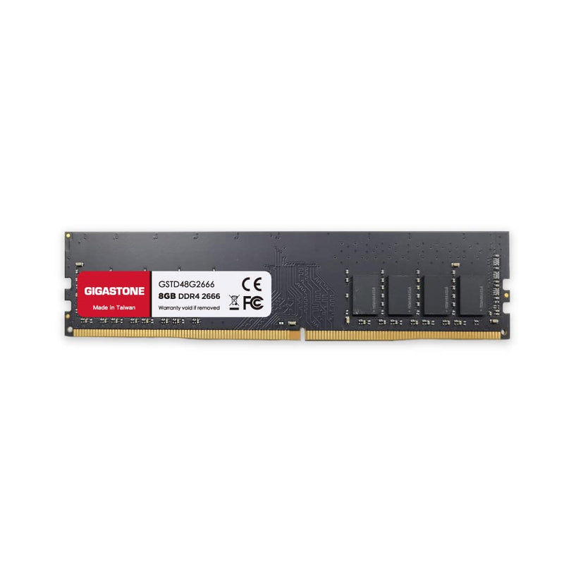  [AUSTRALIA] - 【DDR4 RAM】 Gigastone 8GB RAM DDR4 8GB DDR4-2666MHz PC4-21300 CL19 1.2V UDIMM 288 Pin Unbuffered Non ECC for PC Computer Desktop Memory Module Ram Upgrade Kit (Desktop ONLY)