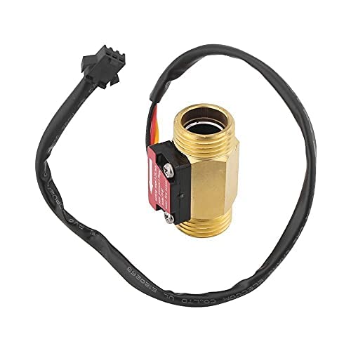  [AUSTRALIA] - 1Pc Turbine Water Flow Meter Flow Sensor G1/2'' Electric Magnetic Brass Inline Hall Switch Male Thread 1-25L/min