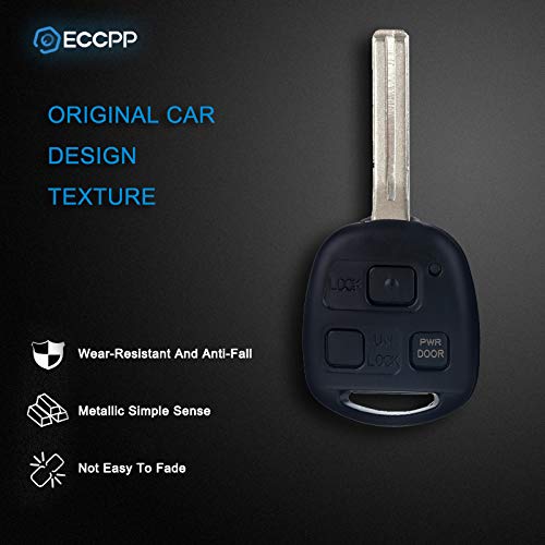 ECCPP 4x Replacement fit for Uncut Keyless Entry Remote Key Fob Lexus RX330 RX350 RX400h RX450h HYQ12BBT X 2pcs - LeoForward Australia