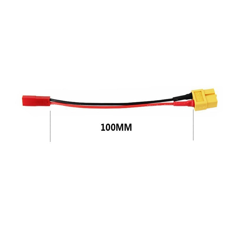 FLY RC 3pcs XT60 Female to JST Female Charging Adapter Lead Wire for Plane Car Helicopter Charger - LeoForward Australia