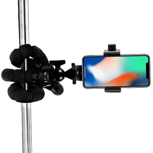  [AUSTRALIA] - Acuvar 10” inch Flexible Tripod with Quick Release + Universal Rotating Mount for All Smartphones + Wireless Remote Shutter for Smartphones + an eCostConnection Microfiber Cloth