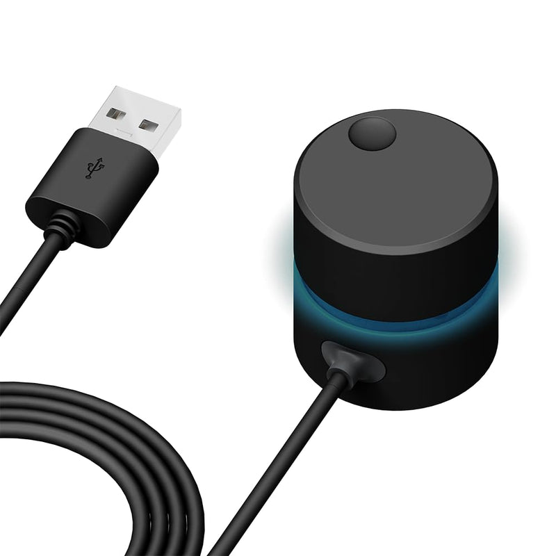  [AUSTRALIA] - DKE USB PC Volume Control Knob Computer External Volume Remote Button Speaker Audio Multimedia Volume Control Adjuster with One Key Mute Function Support Win7/8/10/XP/Mac/Vista/Android/iOS