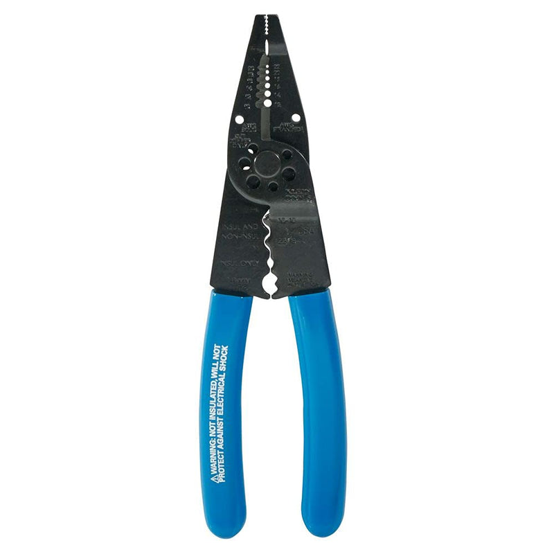  [AUSTRALIA] - Klein Tools 1010 Multi Tool Long Nose Wire Cutter, Wire Crimper, Stripper and Bolt Cutter Multi-Purpose Electrician Tool, 8-Inch Long