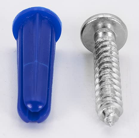  [AUSTRALIA] - CONFAST® #10-12 Plastic Conical Blue Bantam Drywall Wall Anchor Kit PAK1012, Includes (100) Anchors, (100) Screws and (1) Drill bit (201 Pieces)