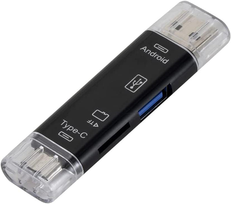  [AUSTRALIA] - 5 in 1 Micro SD Card Reader Adapter Type C Micro USB SD Memory Card Reader Compatible with MacBook Laptop USB 3.0 SD/TF OTG Card Reader