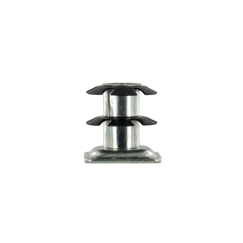  [AUSTRALIA] - (Pack of 20) Outwater Square Double Star Metal Caster Insert with Thread DS71-326. Thread: 3/8-16, Outside Diameter of Tube: 1", Gauge of Tube: 16/18 1 inch