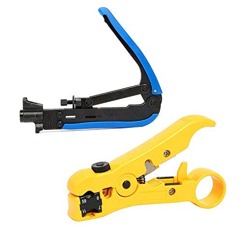  [AUSTRALIA] - YaeTek RG59 RG6 RG11 Compression Tool Coax Coaxial Cable Crimper Stripper