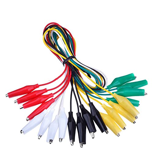  [AUSTRALIA] - 10pcs Alligator Electrical Clips Lead, Double Ended Alligator Clips for Test Probes & Leads with 5 Colors Alligator Clips 2