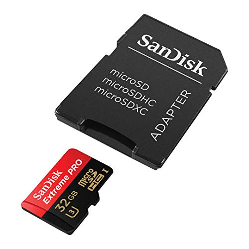  [AUSTRALIA] - SanDisk Extreme Pro 32GB MicroSDHC Memory Card for GoPro Hero 10 Black Camera (Hero10) UHS-1 U3 / V30 A1 4K Class 10 (SDSQXCG-032G-GN6MA) Bundle with 1 Everything But Stromboli SD & Micro Card Reader