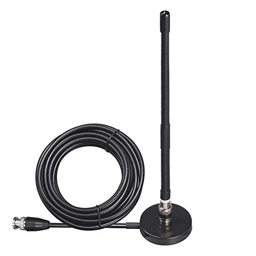  [AUSTRALIA] - Bingfu CB Antenna 27MHz CB Radio Antenna Soft Whip Magnetic Base CB Antenna BNC & PL259 Male Compatible with Cobra Midland Uniden Maxon President Portable Handheld CB Radio Car Mobile Radio Scanner