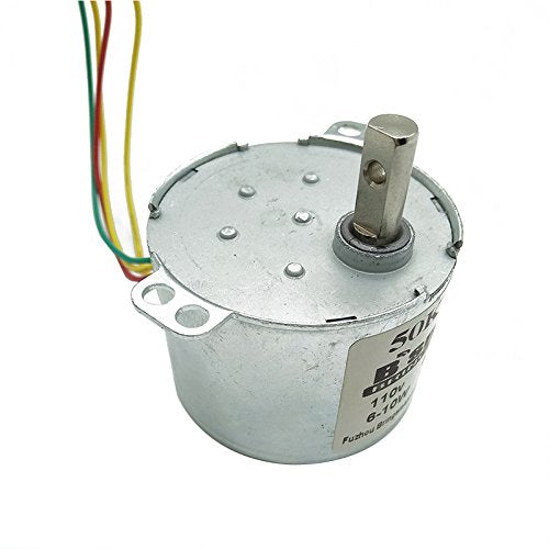  [AUSTRALIA] - Bringsmart 50KTYZ 110V 10rpm AC Synchronous Motor CW/CCW Gear Motor Low Noise Slow Speed Reducer Motor for Barbecue Motor