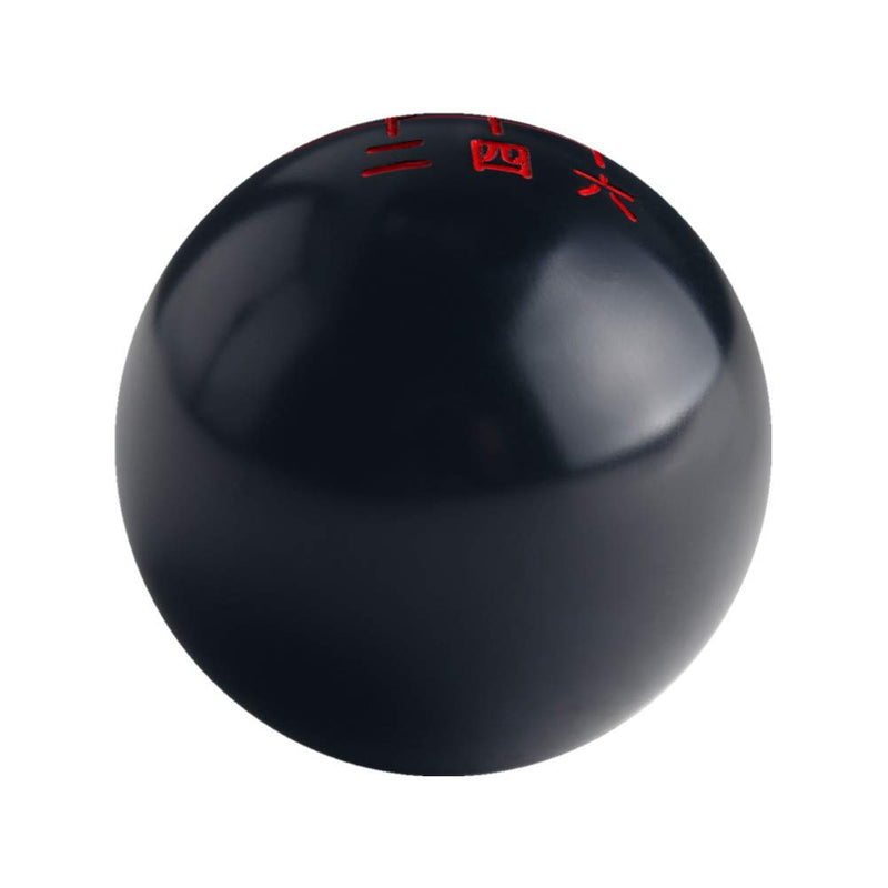  [AUSTRALIA] - DEWHEL 6 Speed Japanese Pistion Brusfed Black Shift Knob Weighted M12X1.25 M10X1.5 M10X1.25 M8X1.25 Short Shifter Reverse on Top Left