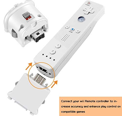 Machine-Ya Wii Motion Plus - External Remote Motion Plus Sensor Controller Wii U Motion Plus (White 2PCS) White (2PCS) - LeoForward Australia