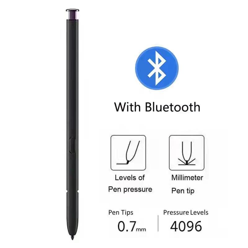  [AUSTRALIA] - Galaxy S22 Ultra S Pen ,Stylus Touch S Pen (WithBluetooth) Replacement for Samsung Galaxy S22 Ultra All Versions + 5 x Nibs (Burgundy) Burgundy