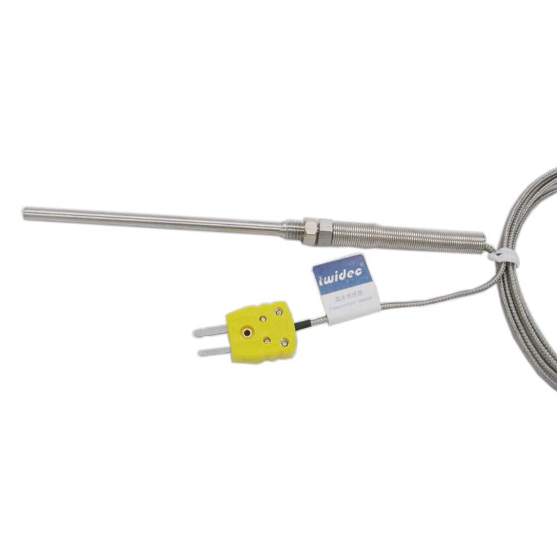  [AUSTRALIA] - Twidec/2M with Plug Stainless Steel K-Type Sensor Probes Metal HeadProbe for Thermocouple Sensor & Meter Temperature Controller(Temperature Range:0~600°C) MT-205-C 5x100MM 5x100MM WithPlug
