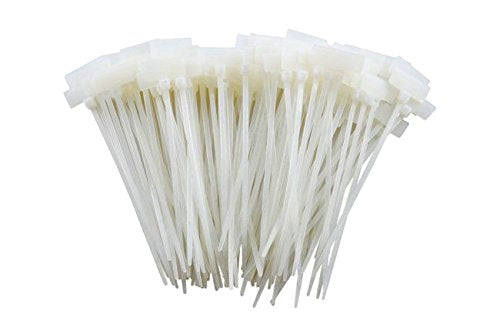  [AUSTRALIA] - 4-in I.D. Flag Cable Ties 100-Pack 18-lb, Natural 888225, 4", 100 Piece