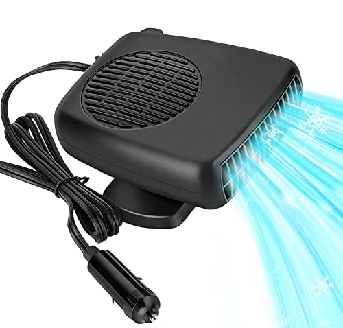  [AUSTRALIA] - Showvigor Portable Car Cooling Fan, 2 in 1 Cooling & Heating Fan Vehicle Electronic Air Cooler 12V Handheld Automobile Fan Into Cigarette Lighter