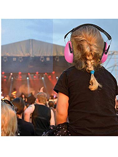  [AUSTRALIA] - Ear Muffs Noise Protection - Pink Hearing Protection and Noise Cancelling Reduction Safety Ear Muffs, Fits Children and Adults for Shooting, Hunting, Woodworking, Gun Range, Mowing, and More by MEDca