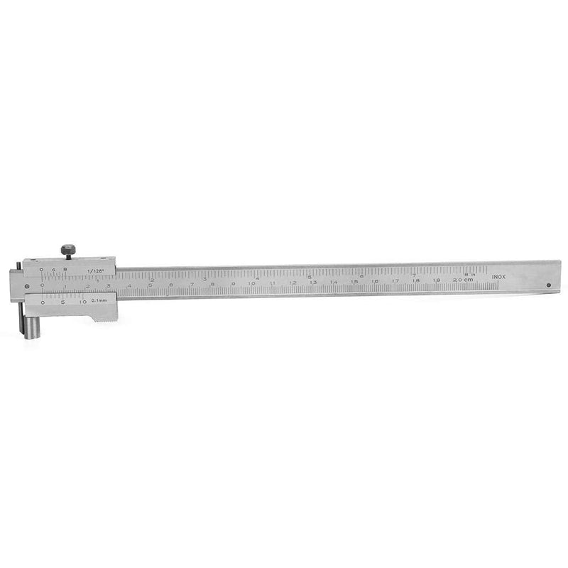  [AUSTRALIA] - Vernier Caliper 0-200 mm Stainless Steel Pocket Vernier Caliper with Locking Screw Parallel Marking Gauge Vernier Caliper Measuring Tool (0-200 mm)