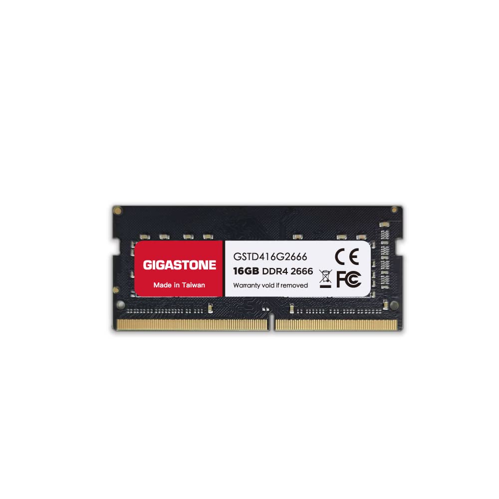  [AUSTRALIA] - 【DDR4 RAM】 Gigastone 16GB RAM DDR4 16GB DDR4-2666MHz PC4-21300 CL19 1.2V SODIMM 260 Pin Unbuffered Non ECC for Notebook Laptop Memory Module Ram Upgrade (Laptop ONLY)