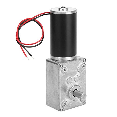  [AUSTRALIA] - Fafeicy 12V 30RPM Worm Gear Motor, High Torsion Speed - Reduce Electric Gear Switchable 8mm Shaft, Ball Bearing Design and Metal Gear (12V 30RPM)