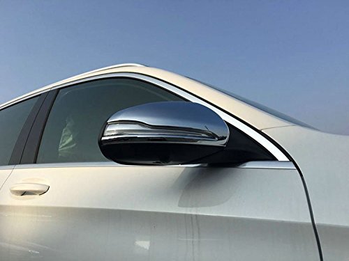 Fit for Mercedes Benz GLC GLC300 2016 2017 2018 2019 2020 2021 Rear View Mirrors Side Molding Cover Trims Chrome - LeoForward Australia