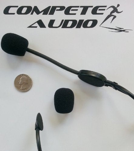  [AUSTRALIA] - Compete Audio Foam Microphone Windscreens (Microphone Covers) 50-Pack Headset/Lapel (Lavalier) Fitness Center Pack Black