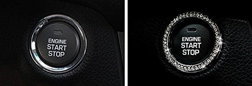 JessicaAlba Car Engine Start Stop Ignition Key Ring Car Auto Interior Decoration for Nissan Armada Altima Sentra Maxima 350z Pathfinder Versa Juke 370Z Murano Rogue Blue - LeoForward Australia