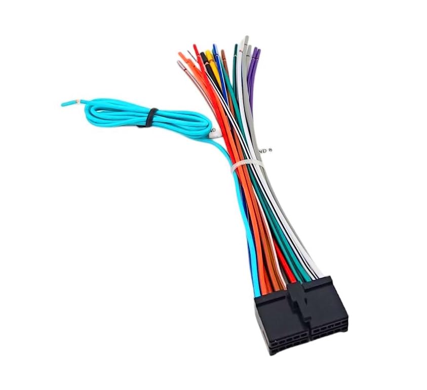  [AUSTRALIA] - Wire Harness Replacement for Dual Car Radio 20Pin AV6116Bi AV6117B AV614BH DV271BT DV281BT DV516BT DV517BT DV526BT DV527BT DV604i DV605 DV614BH DV615B DV625BH DV637MB DV695MB DV704Bi DV704i