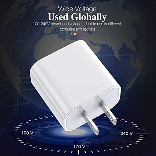 [AUSTRALIA] - iPhone Fast Charger Cable【Apple MFi Certified】20W PD USB C Wall Charger Type C Power Adapter Lightning Cable Fasting Charging Plug Compatible with iPhone 13/12 Pro/11/XS/Max/XR/X/8 Plus/SE 2020, iPad