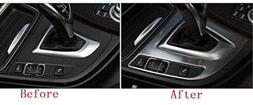 Boobo B-GF 2013-2016 Chrome F30 F31 Stainless Steel Interior Gear Shift Frame Cover Trim For BMW 3-Series - LeoForward Australia