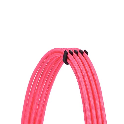 FormulaMod Sleeve Extension Power Supply Cable Kit 18AWG EPS 8-P+PCI-8-P with Cable Combs for PSU to Motherboard/GPU (Pink PCI 8+EPS 8) Pink PCI 8+EPS 8 - LeoForward Australia