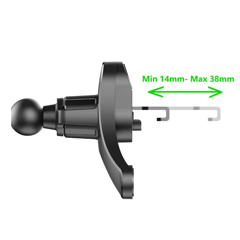  [AUSTRALIA] - ThtRht 2 Pack Air Vent Clips Universal Car Mount 0.67in 17mm Joint Ball Head Base Stander Grip Holder Air Outlet Hook Lock Replacement for GPS Bracket Phone Wireless Charger Clamp