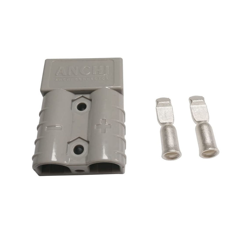  [AUSTRALIA] - 50Amp Power Connector Plug 50A Quick Connect Disconnect 600 V 2 Pairs(4pcs) for 50Amp Battery Connector(6AWG, Grey) 6AWG