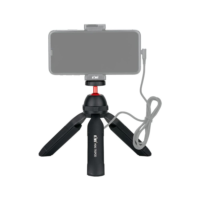  [AUSTRALIA] - KIWIFOTOS Mini Tabletop Tripod Handheld Grip with Power Bank Handgrip for Sony A7III A7II A6400 A7RIII A7RIV ZV1, for iPhone Phone Gopro Osmo Pocket Action Camera, Compact Mirrorless Entry-Level DSLR Mini Tripod with Built-In Power Bank