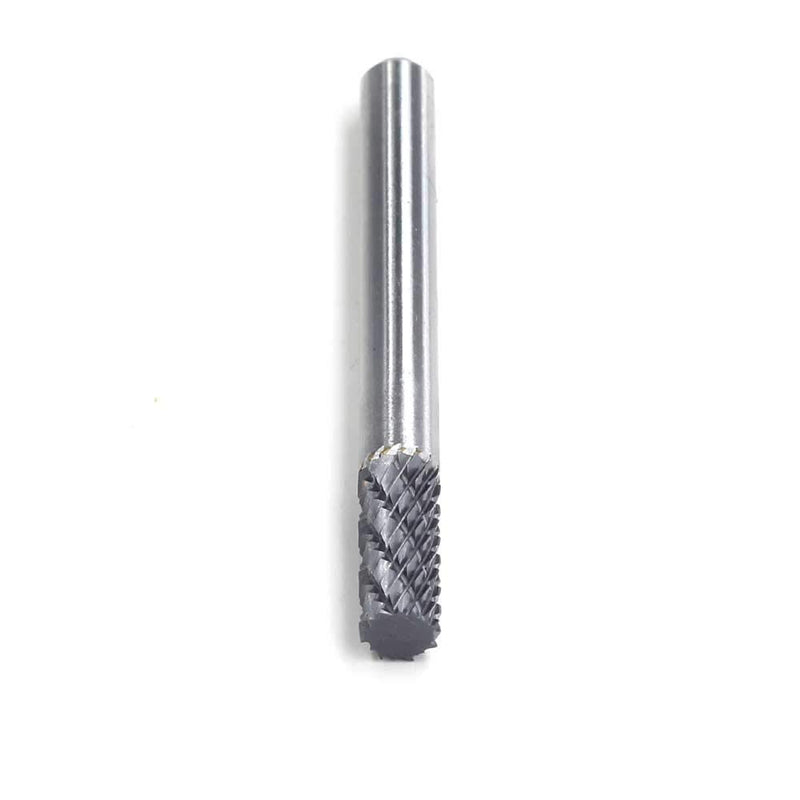 YUFUTOL Solid Carbide Burr SA-1 Cylindrical Shape Double Cut Tungsten Carbide Rotary Burrs File (1/4 Inch cutter Dia X 5/8 Inch Cutter Length) with 1/4 Shank by YUFU, Pack of 1 - LeoForward Australia
