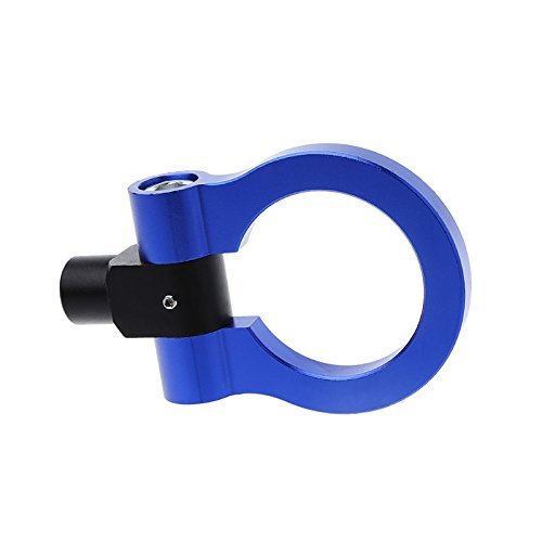  [AUSTRALIA] - Heart Horse 16mm/0.63" Car Racing Tow Towing Hook Auto Trailer Ring Universal Vehicle Towing Hanger for European Voiture Car Blue