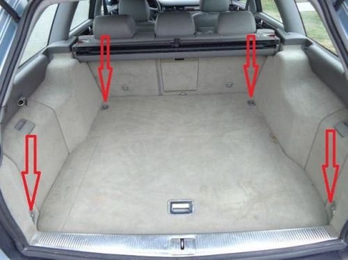 Floor Style Trunk Cargo Net for Audi A6 RS6 S6 A6 Quattro New - LeoForward Australia